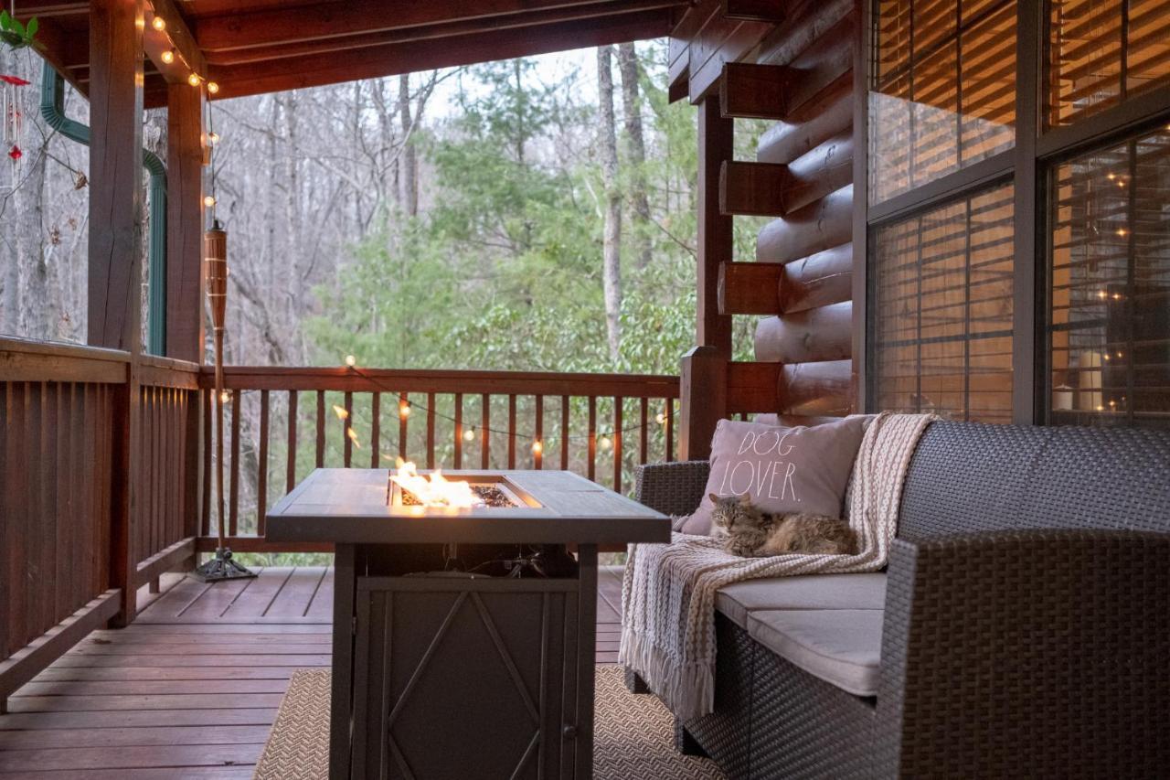Вилла Three Dog Night - Pet-Friendly Cabin With Hot Tub Блу-Ридж Экстерьер фото